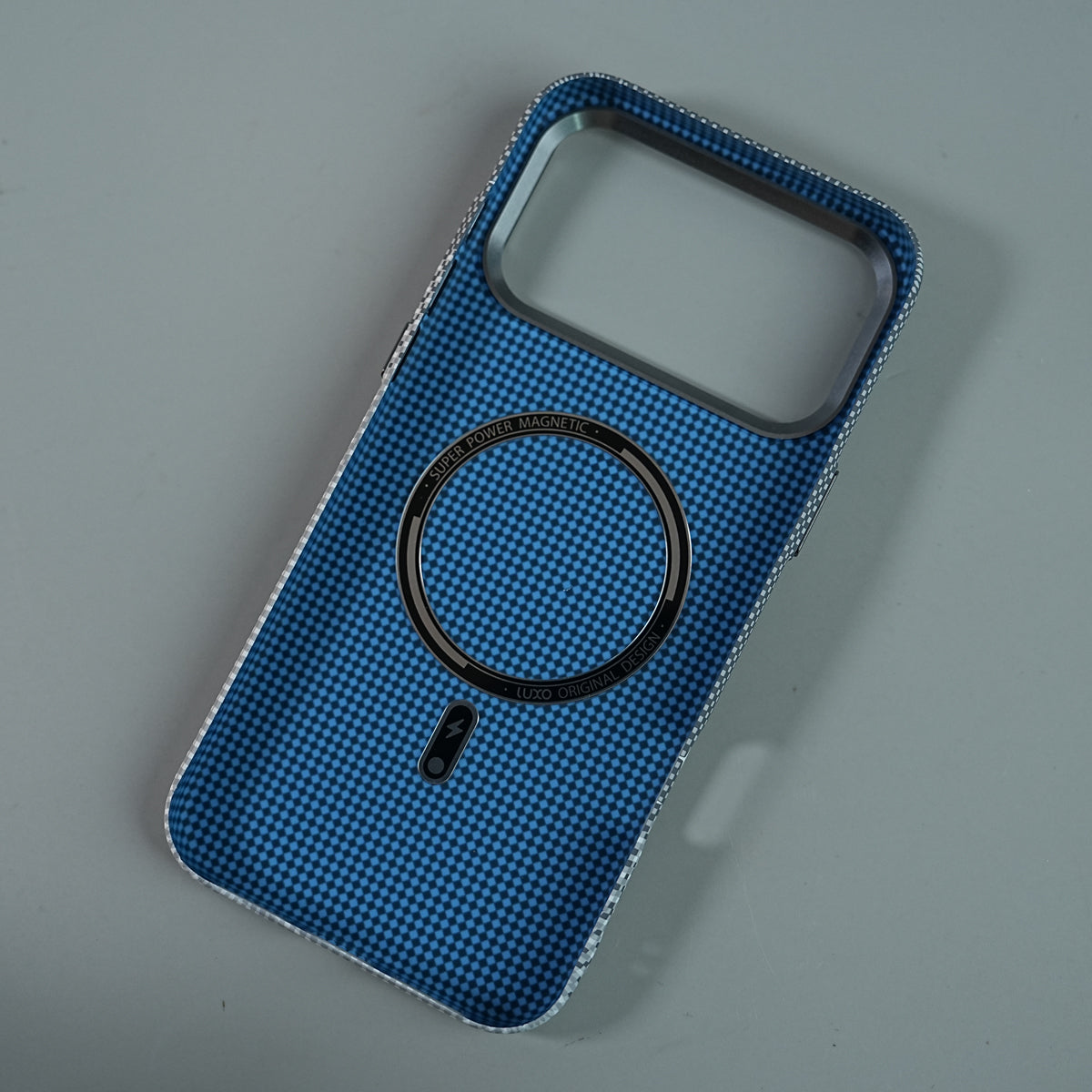 iPhone 17 Series Premium Pixel Gradient MagSafe Case with Metal Camera Frame