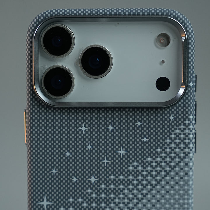 iPhone 17 Series Premium Pixel Gradient MagSafe Case with Metal Camera Frame