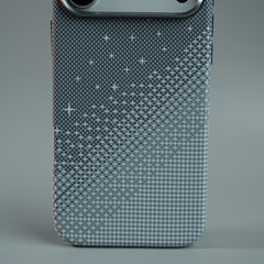 iPhone 17 Series Premium Pixel Gradient MagSafe Case with Metal Camera Frame