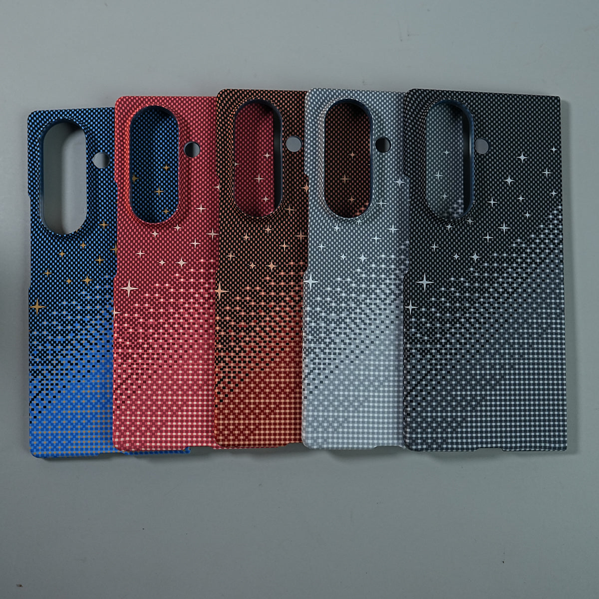 Galaxy Fold 7 Premium Pixel Gradient MagSafe Case with Metal Camera Frame