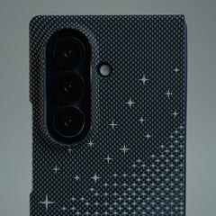 Galaxy Fold 7 Premium Pixel Gradient MagSafe Case with Metal Camera Frame