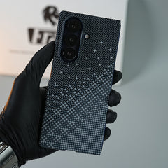 Galaxy Fold 7 Premium Pixel Gradient MagSafe Case with Metal Camera Frame