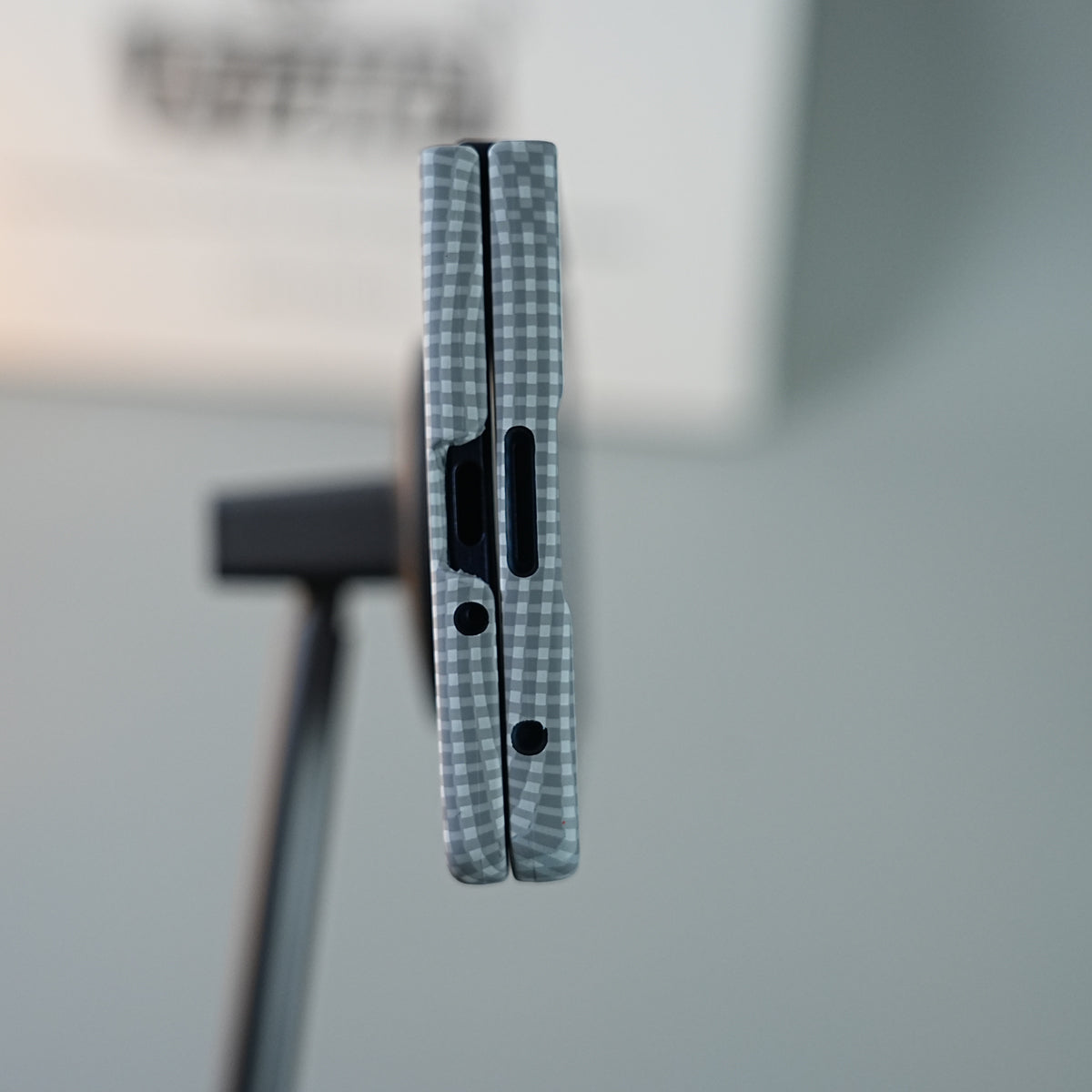 Galaxy Fold 7 Premium Pixel Gradient MagSafe Case with Metal Camera Frame