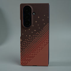 Galaxy Fold 7 Premium Pixel Gradient MagSafe Case with Metal Camera Frame