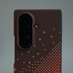 Galaxy Fold 7 Premium Pixel Gradient MagSafe Case with Metal Camera Frame