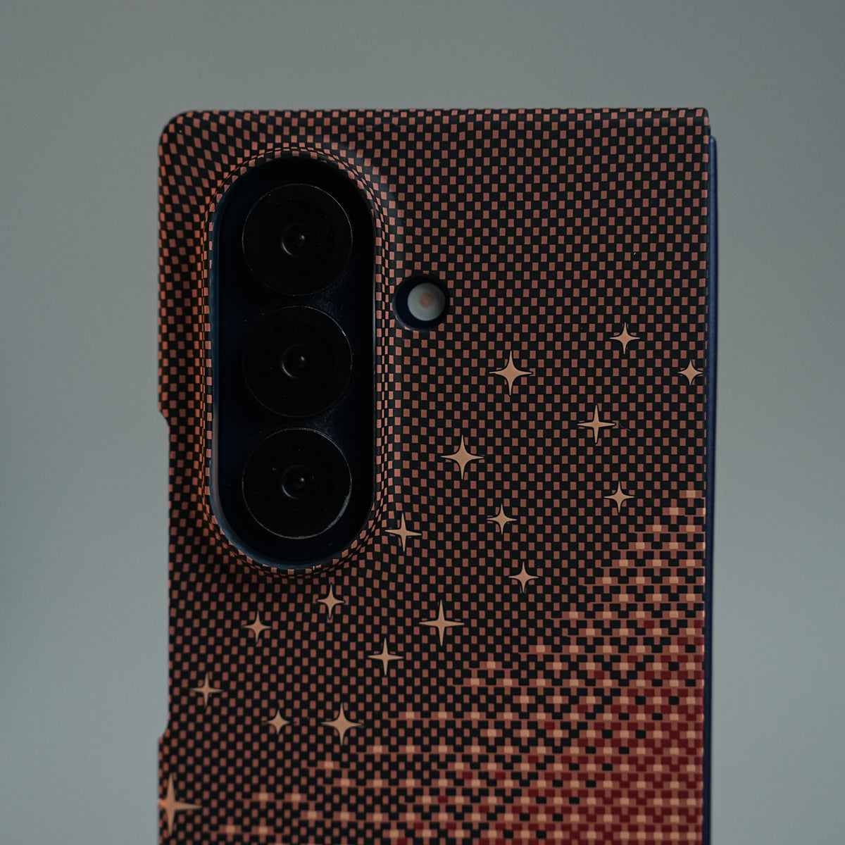 Galaxy Fold 7 Premium Pixel Gradient MagSafe Case with Metal Camera Frame
