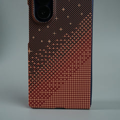 Galaxy Fold 7 Premium Pixel Gradient MagSafe Case with Metal Camera Frame