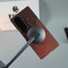 Galaxy Fold 7 Premium Pixel Gradient MagSafe Case with Metal Camera Frame