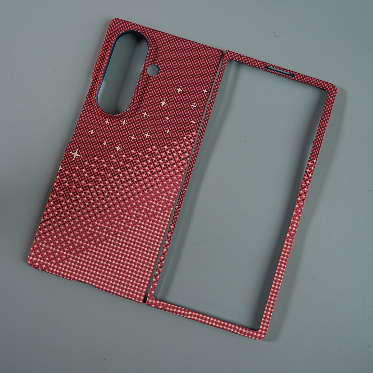 Galaxy Fold 7 Premium Pixel Gradient MagSafe Case with Metal Camera Frame