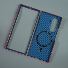 Galaxy Fold 7 Premium Pixel Gradient MagSafe Case with Metal Camera Frame