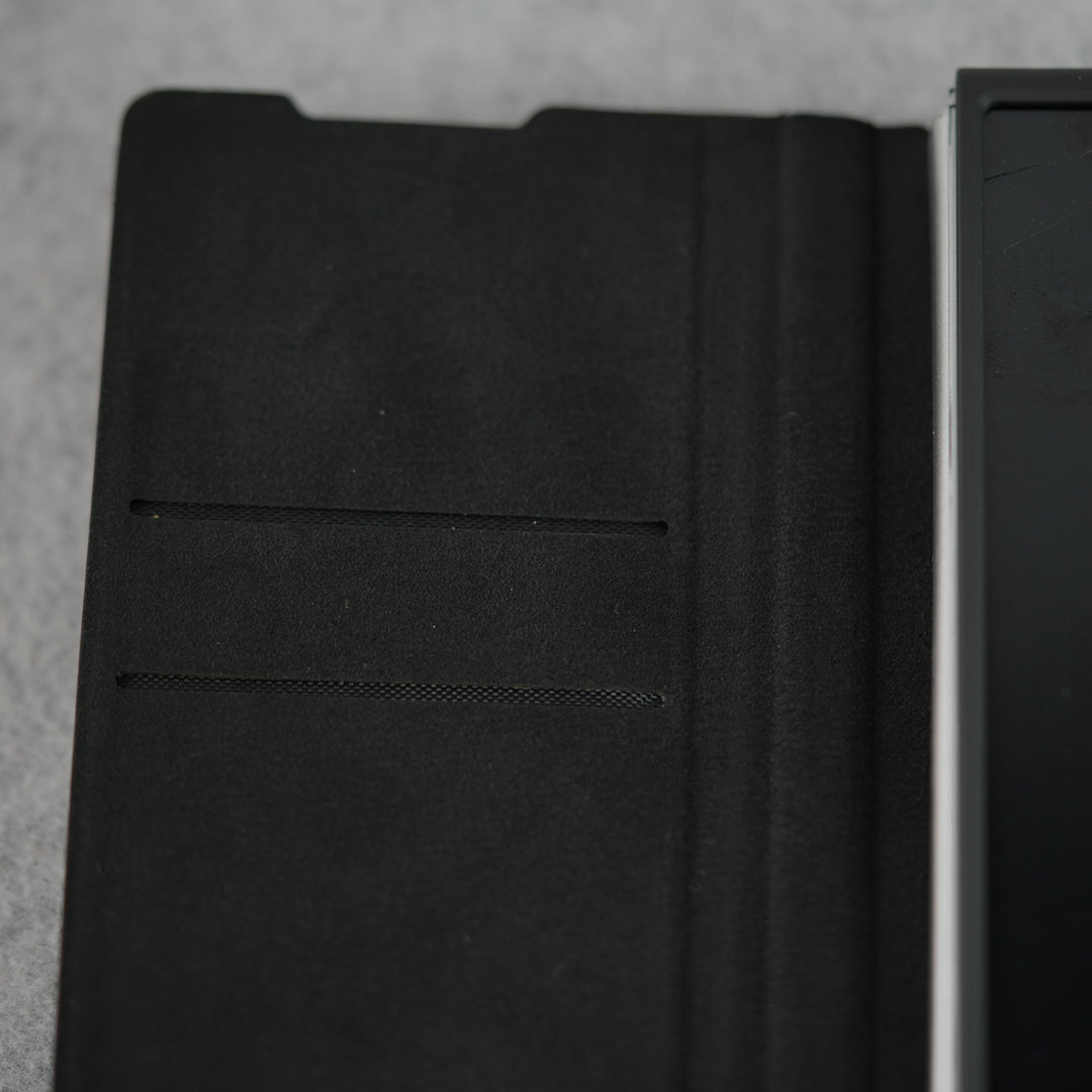Samsung Galaxy Z Fold Series Premium Leather Textured Flip Case with Metal Kick Stand Cover