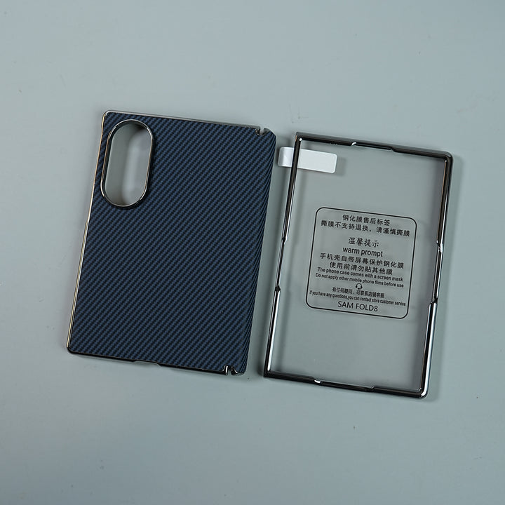 Matte Protective Case with Carbon Fiber Texture & Dual Protective Material For Galaxy Z Fold 8