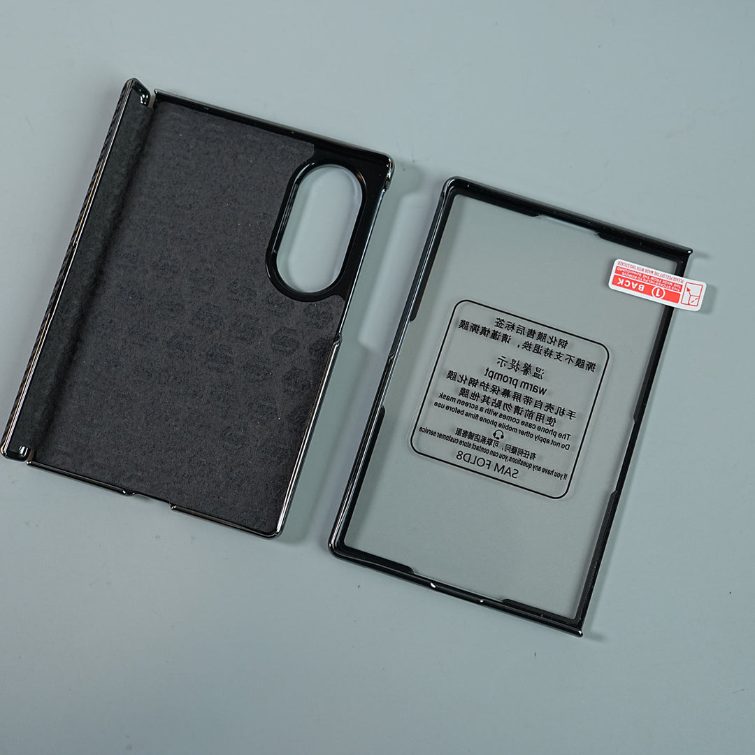 Matte Protective Case with Carbon Fiber Texture & Dual Protective Material For Galaxy Z Fold 8