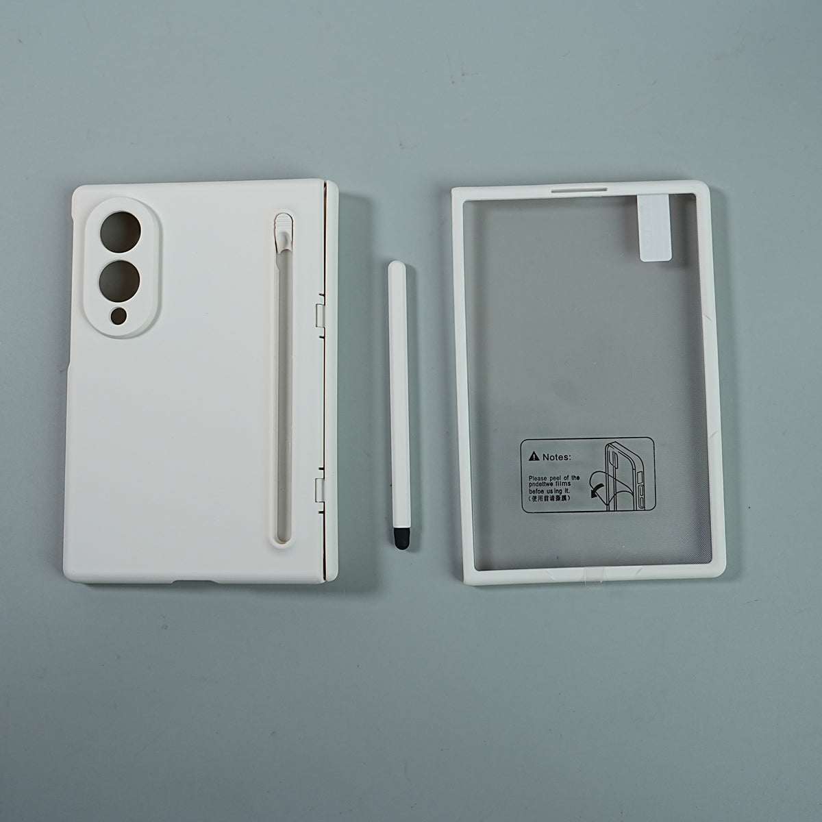 Matte Finish Case with Built-in Screen Protector For Samsung Galaxy Z Fold 8 | Full Hinge Protection & S Pen Holder