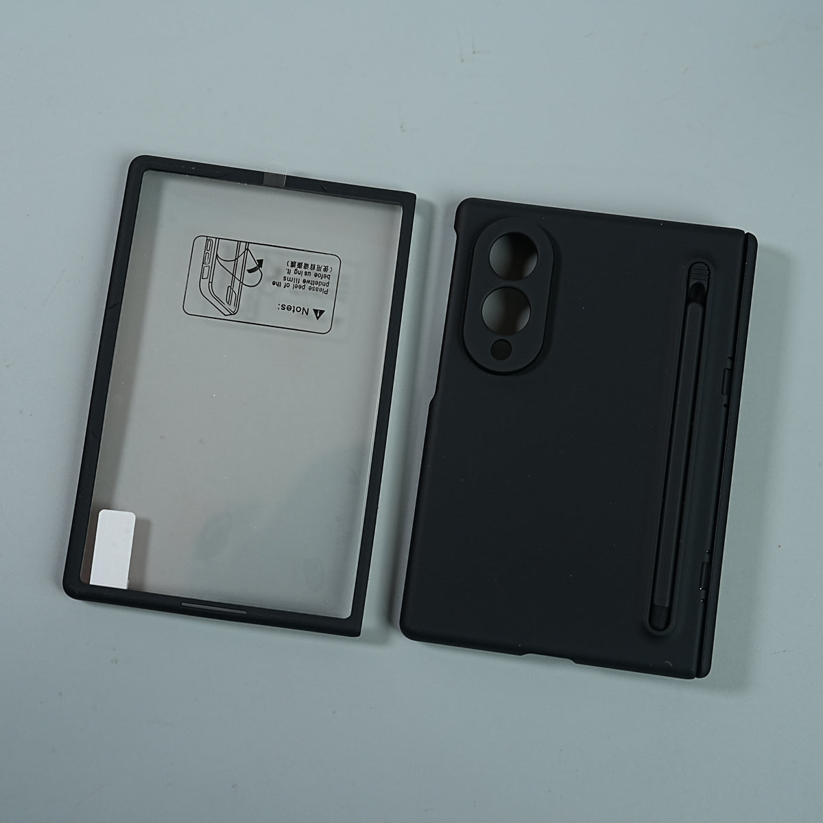 Matte Finish Case with Built-in Screen Protector For Samsung Galaxy Z Fold 8 | Full Hinge Protection & S Pen Holder