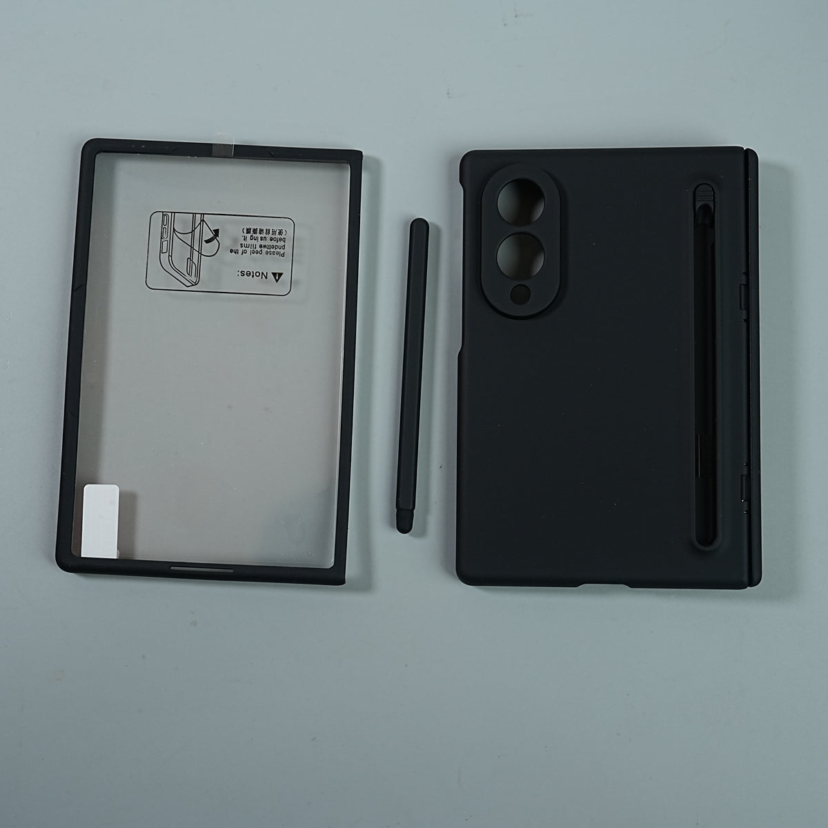 Matte Finish Case with Built-in Screen Protector For Samsung Galaxy Z Fold 8 | Full Hinge Protection & S Pen Holder