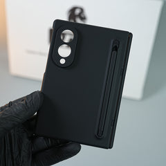Matte Finish Case with Built-in Screen Protector For Samsung Galaxy Z Fold 8 | Full Hinge Protection & S Pen Holder