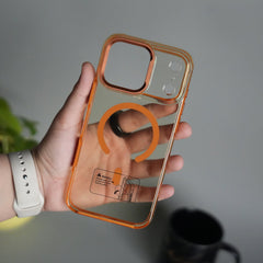 iPhone 17 Pro Max Transparent MagSafe Case with Metal Camera Frame | Crystal Clear Back Cover