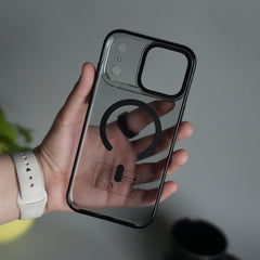 iPhone 17 Pro Transparent MagSafe Case with Metal Camera Frame | Crystal Clear Back Cover
