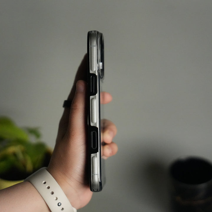 iPhone 17 Pro Transparent MagSafe Case with Metal Camera Frame | Crystal Clear Back Cover