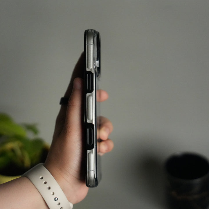 iPhone 17 Pro Max Transparent MagSafe Case with Metal Camera Frame | Crystal Clear Back Cover