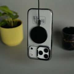 iPhone 17 Pro Transparent MagSafe Case with Metal Camera Frame | Crystal Clear Back Cover