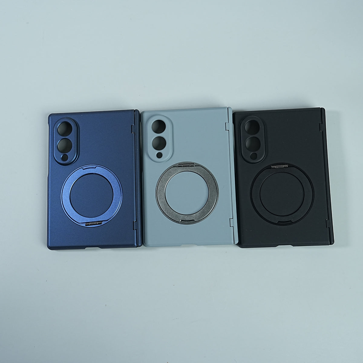 Matte Ring Stand Case For Samsung Galaxy Z Fold 8 | Built-in Screen Protector & Full Hinge Protection