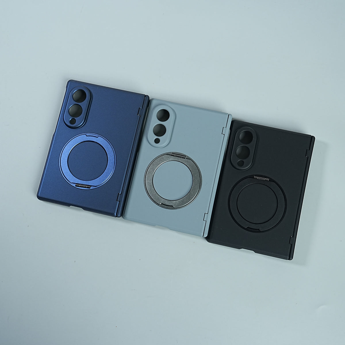 Matte Ring Stand Case For Samsung Galaxy Z Fold 8 | Built-in Screen Protector & Full Hinge Protection