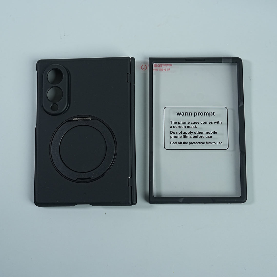 Matte Ring Stand Case For Samsung Galaxy Z Fold 8 | Built-in Screen Protector & Full Hinge Protection