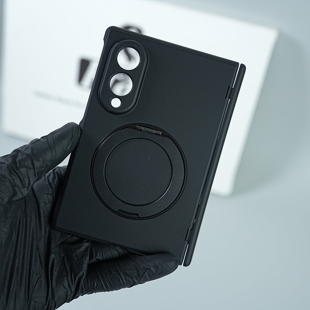 Matte Ring Stand Case For Samsung Galaxy Z Fold 8 | Built-in Screen Protector & Full Hinge Protection