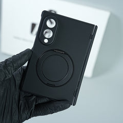 Matte Ring Stand Case For Samsung Galaxy Z Fold 8 | Built-in Screen Protector & Full Hinge Protection