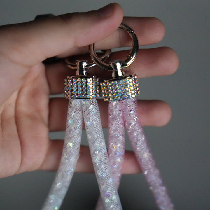 Galaxy S25 Ultra Shimmer Bow Design Case | With Mobile Wrist Holder Charm