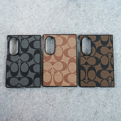 Luxury CC Brand PU Leather Design Case Cover For Samsung Galaxy Z Fold 8