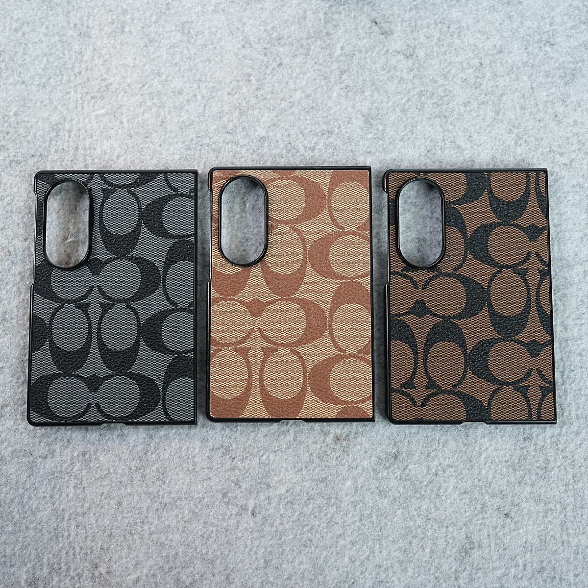 Luxury CC Brand PU Leather Design Case Cover For Samsung Galaxy Z Fold 8