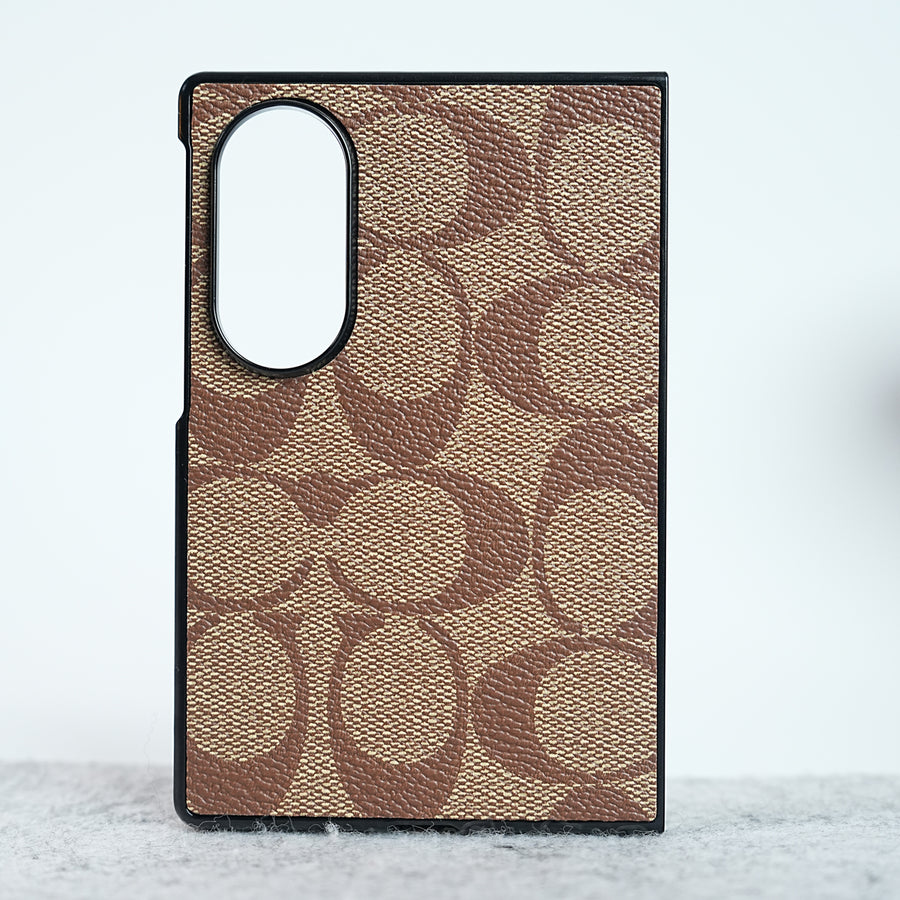 Luxury CC Brand PU Leather Design Case Cover For Samsung Galaxy Z Fold 8