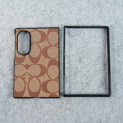 Luxury CC Brand PU Leather Design Case Cover For Samsung Galaxy Z Fold 8