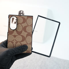 Luxury CC Brand PU Leather Design Case Cover For Samsung Galaxy Z Fold 8