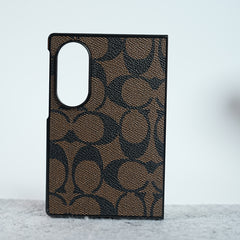 Luxury CC Brand PU Leather Design Case Cover For Samsung Galaxy Z Fold 8