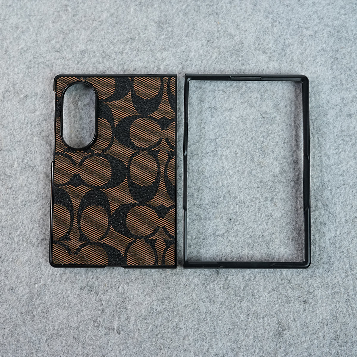 Luxury CC Brand PU Leather Design Case Cover For Samsung Galaxy Z Fold 8