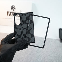 Luxury CC Brand PU Leather Design Case Cover For Samsung Galaxy Z Fold 8