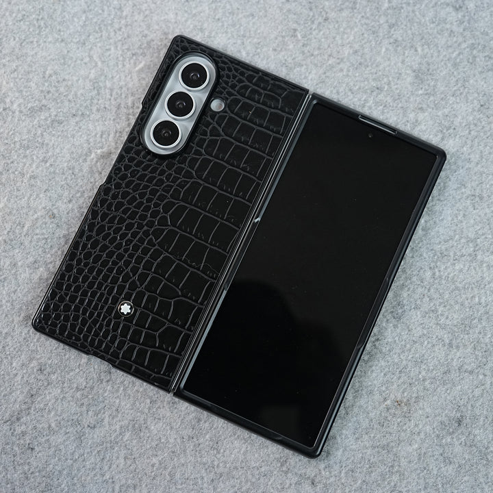 Black Textured MB Case Cover for Samsung Galaxy Z Fold 8 Ultra