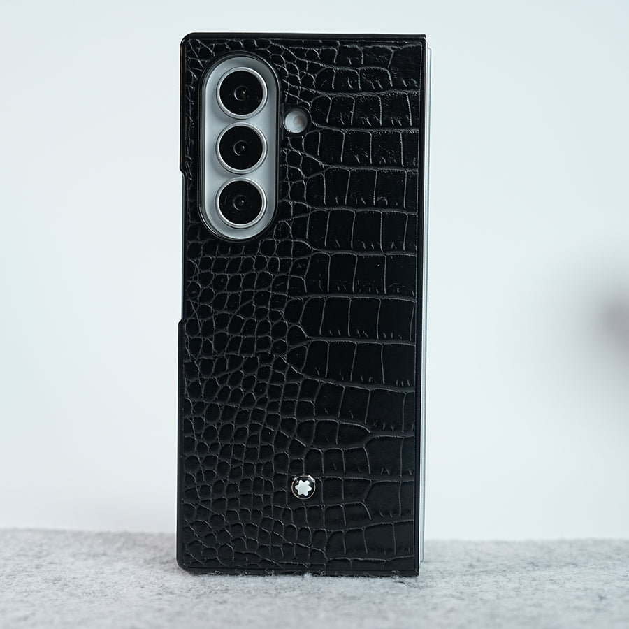 Black Textured MB Case Cover for Samsung Galaxy Z Fold 8 Ultra