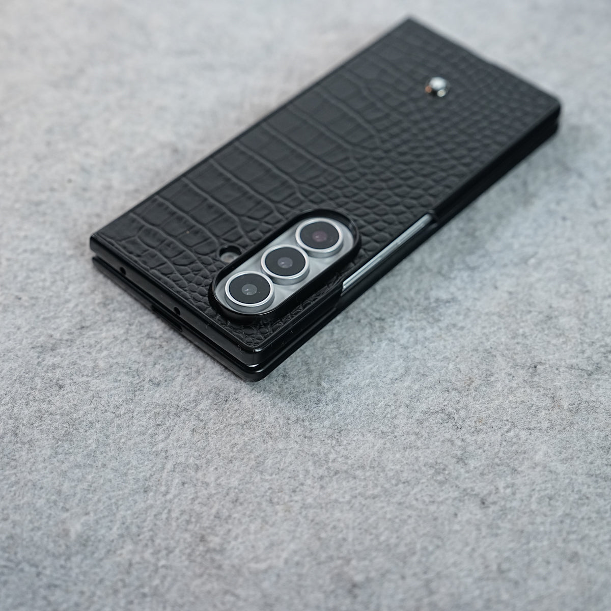 Black Textured MB Case Cover for Samsung Galaxy Z Fold 8 Ultra