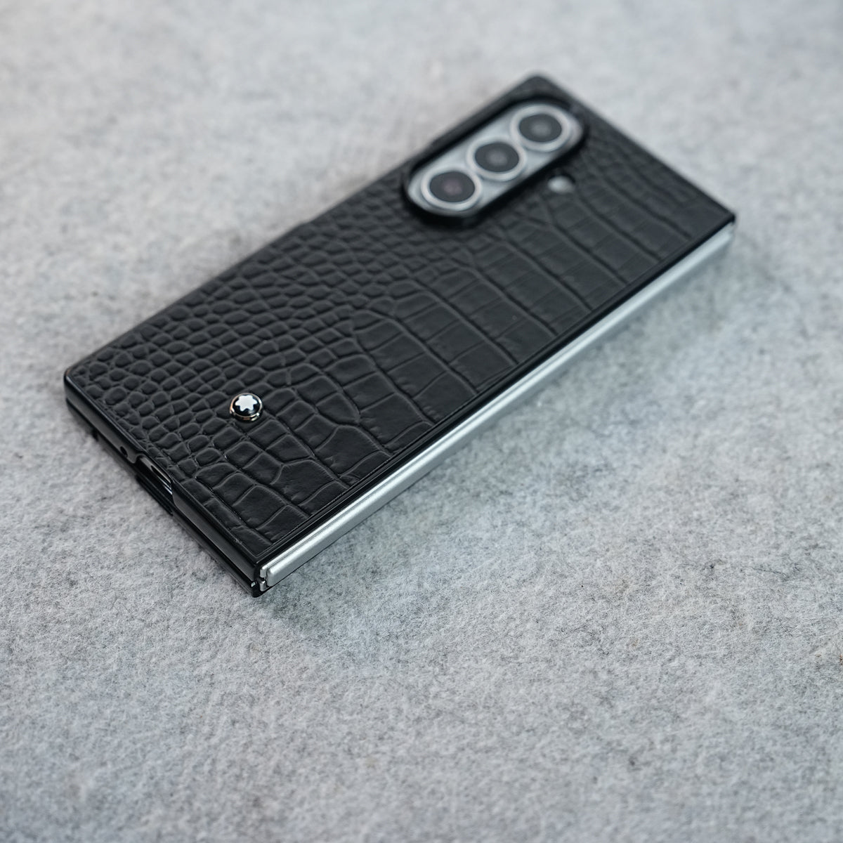 Black Textured MB Case Cover for Samsung Galaxy Z Fold 8 Ultra