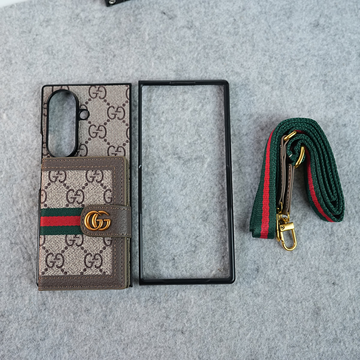Luxury Cardholder Crossbody Sling Strap Case for Samsung Galaxy Z Fold 5