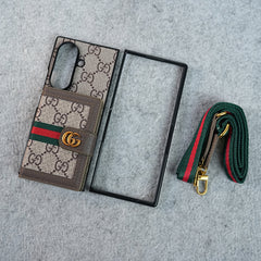 Luxury Cardholder Crossbody Sling Strap Case for Samsung Galaxy Z Fold 5