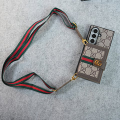 Luxury Cardholder Crossbody Sling Strap Case for Samsung Galaxy Z Fold 5