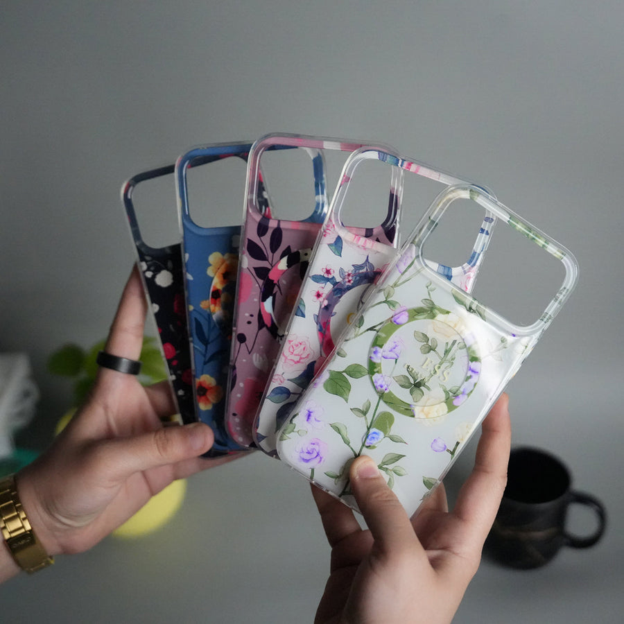 iPhone 17 Pro Max FloraCrystal Design MagSafe Case Cover