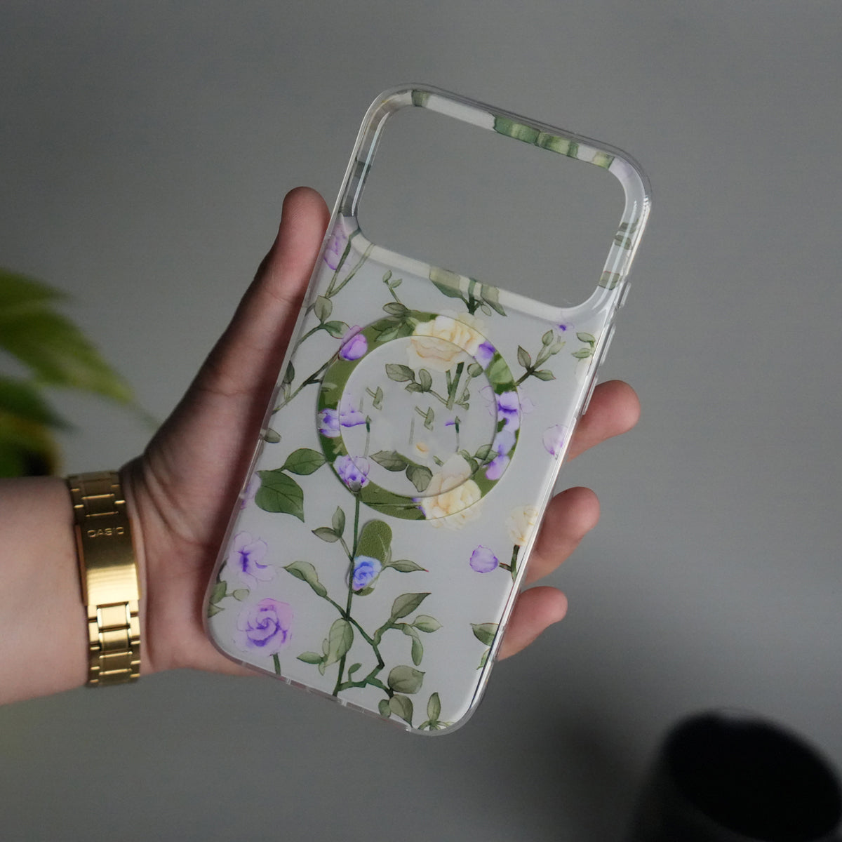 iPhone 17 Pro Max FloraCrystal Design MagSafe Case Cover