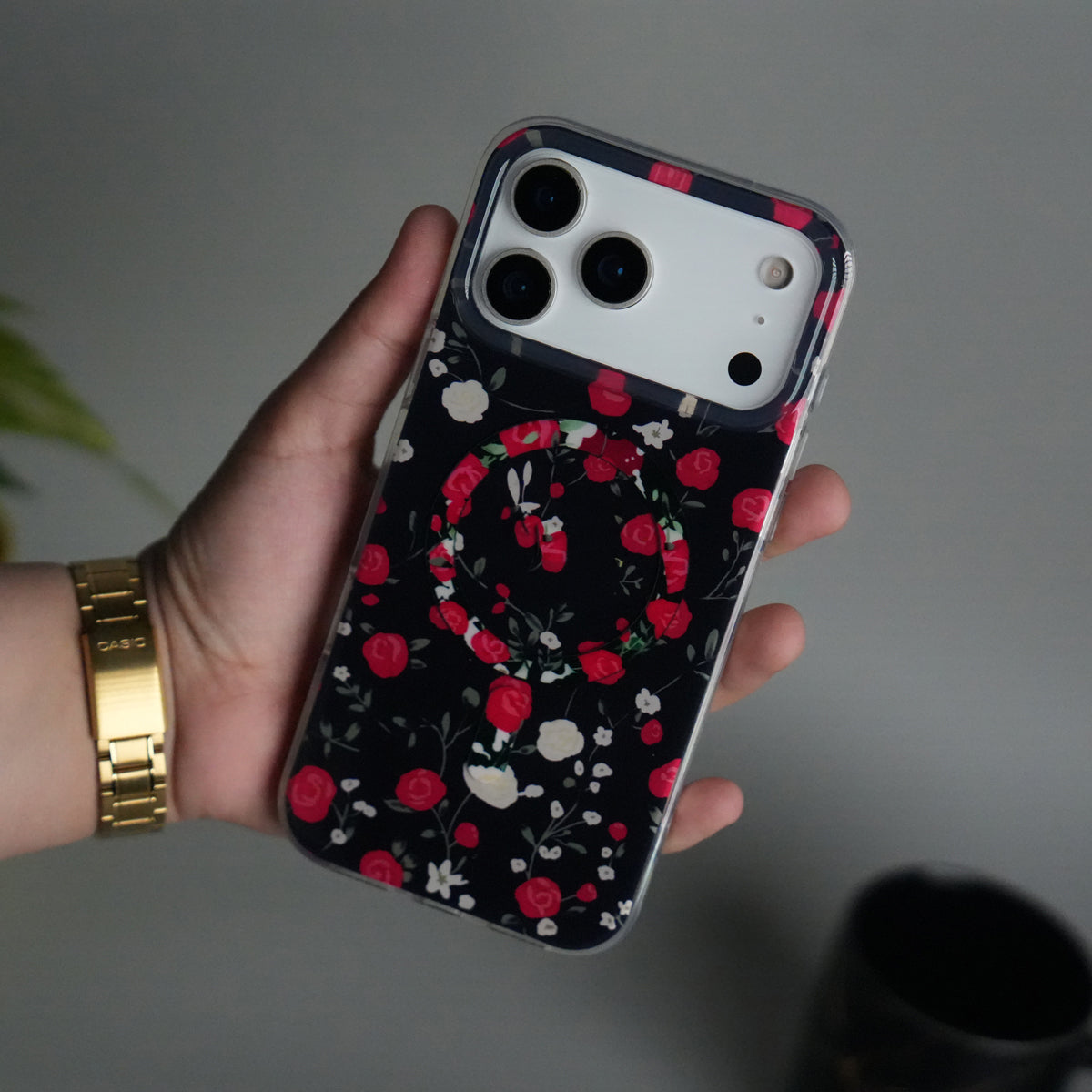 iPhone 17 Pro Max FloraCrystal Design MagSafe Case Cover